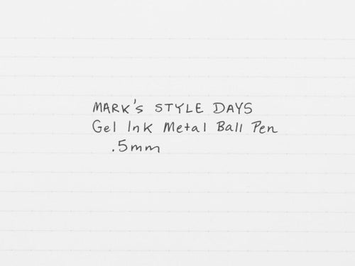 Mark's Inc. Days Gel Pen Brass 0.5mm Needle-Nose