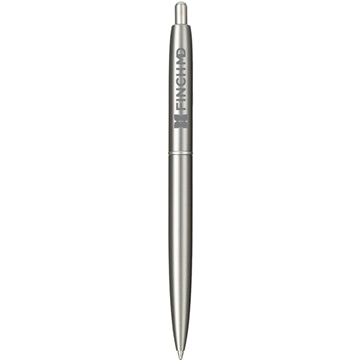 LEEDS Recycled Stainless Steel Ballpoint Pen 1.0mm Tip 13.8cm